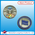 Blue Paint Filled Coin 3D Flag Antique Nickle Coin (LZY1300052)